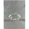 Image 2 : Vintage Crystal Sculptures- Polar Bear is Signed and Inuit Canoeist by Tilley Canada