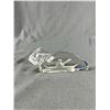 Image 4 : Vintage Crystal Sculptures- Polar Bear is Signed and Inuit Canoeist by Tilley Canada