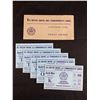 Image 1 : Very Rare 1954 Empire Games Ticket Folder and 4 Tickets