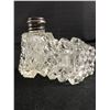Image 3 : Pair of Crystal + Sterling Silver Salt and Pepper