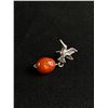 Image 2 : Very Pretty Pair of Sterling and Amber Hummingbird Earrings