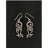 Image 1 : Interesting Sterling Earrings Desert Scene
