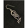 Image 2 : Interesting Sterling Earrings Desert Scene