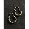 Image 1 : Very Nice Pair of Sterling Silver Hoop Earrings