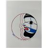 Image 2 : 1999 Painting "Sun" By First Nations Artist Ben Houstie, Waglisla B.C. Approx. 17" x 14"