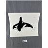 Image 1 : 1999 Painting "Killer Whale" By First Nations Artist Ben Houstie, Waglisla B.C. Approx. 17" x 14"