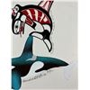 Image 2 : 1999 Painting "Killer Whale" By First Nations Artist Ben Houstie, Waglisla B.C.& Donald B. Peters.  
