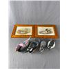Image 1 : Duck Décor Lot - 2 Framed Vintage Duck Prints (13" x 10", 2 WoodCarved Ducks, Ceramic Duck & HandCra