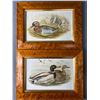 Image 2 : Duck Décor Lot - 2 Framed Vintage Duck Prints (13" x 10", 2 WoodCarved Ducks, Ceramic Duck & HandCra