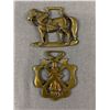 Image 1 : 2 Antique 1890-1910 Brass Horsebrasses