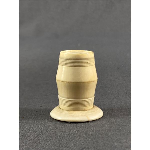 19th Century Ivory Sewing Bobbin Case (Nice Item)