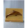 Image 3 : 2 Wood Crafted Dolphin Napkin Holders & 1 Wood Carved Dolphin