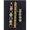 Image 1 : 3 Vintage Metal Bracelets w/ Accents