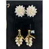 Image 2 : Dressy Gold Tone Beaded & Rhinestone Multi-Layer Necklace (14"-18"), Bracelet & 2 Pairs Of Earrings