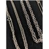 Image 2 : 5 Silver Tone Chains & 2 Rhinestone Bracelets
