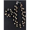 Image 1 : Vintage Matching All Dyed Bone & Small Glass Pony Beads Multi-Strand Bracelet & Necklace (16"-20")