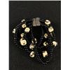 Image 2 : Vintage Matching All Dyed Bone & Small Glass Pony Beads Multi-Strand Bracelet & Necklace (16"-20")