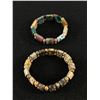 Image 1 : 2 Semi- Precious Stone, Stretch Bracelets
