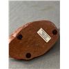 Image 3 : Vintage Canadian Duck 11" Wood Tray w/ Plastic Trim & P.E.I. Hand Carved Sandstone 5" L Duck