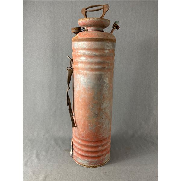 Vintage Metal Fire Extinguisher. Approx. 28  H