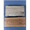 Image 1 : 2 Hand Made Crib Boards On 1/2 Log. Approx. 15" x 8"