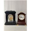 Image 1 : 2 Battery Operated Mantel/Table Clocks. Kensington is 10"H & Bombay is 11"H