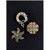 Image 1 : 3 Vintage Broochs