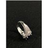 Image 3 : Gorgeous Sterling Silver Ring w/ Clear White and Blue Stones in Box