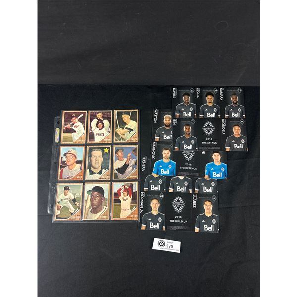 1962 Topps Baseball Cards & 2018 Chevron Vancouver Whitecaps Cards