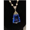 Image 2 : Beautiful Art Deco Pendant on Double Pearl Chain