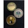 Image 1 : 3 United States Challenge Coins - Army & Battalion