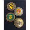 Image 1 : 4 United States Challenge Coins - Special Forces, Navy & Military