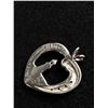 Image 2 : Large 925 Sterling Silver w/ Diamonds Lighthouse Heart Pendant, Solid