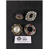 Image 2 : 4 Vintage Broochs