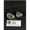 Image 1 : Pair of 925 Sterling Silver Earrings Large