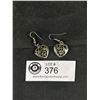 Image 1 : Pair of Sterling Silver Heart Earrings