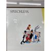 Image 2 : 1908-1989 Warner Brothers Mel Blanc Speechless Framed Print. Approx. 22" x 31"