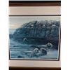 Image 2 : Ltd Ed 1184/2790 Framed & Signed Calvert "Sea Otters" Approx. 30" x 27"