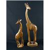 Image 2 : Lot Of Very Nice Wood Carved & Painted African Giraffes. Approx. 6" - 18" H