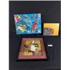 Image 1 : Oil Painted Thrush On Wood, Whimsical T.Hennessey Angel Art On Canvas & Framed Good Taste Sign