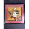 Image 3 : Oil Painted Thrush On Wood, Whimsical T.Hennessey Angel Art On Canvas & Framed Good Taste Sign