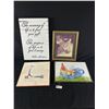 Image 1 : Lot Of Assorted Wall Art Including William Shakespeare Quote (12" x 18")