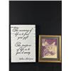 Image 2 : Lot Of Assorted Wall Art Including William Shakespeare Quote (12" x 18")