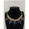 Image 1 : Vintage Black and Rhinestone Necklace Choker