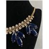 Image 2 : Vintage Black and Rhinestone Necklace Choker
