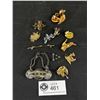 Image 2 : Collection of Vintage Brooches, One Stamped Sterling