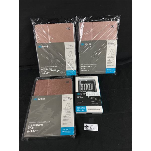 3 9.7" iPad Folios and 5.8" iPhone Case