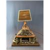 Image 1 : Vintage Rustic Stone Fireplace Chimney Lamp. Approx.22" H. Base 17" x 12"