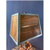 Image 2 : Vintage Rustic Stone Fireplace Chimney Lamp. Approx.22" H. Base 17" x 12"