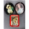 Image 1 : Lot Of 3 Vintage Coca-Cola Metal Trays